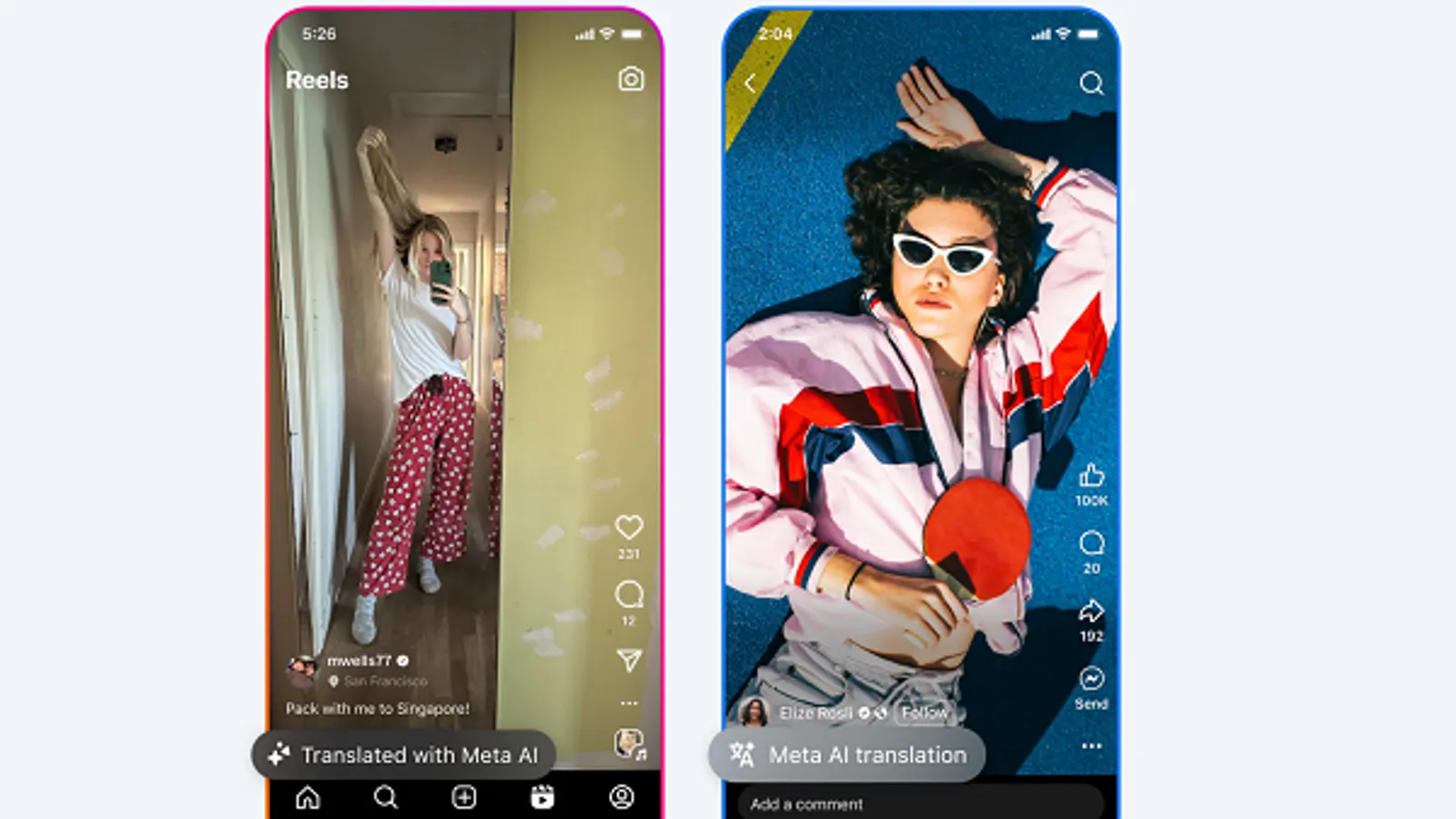 Instagram Reels adds more AI translations